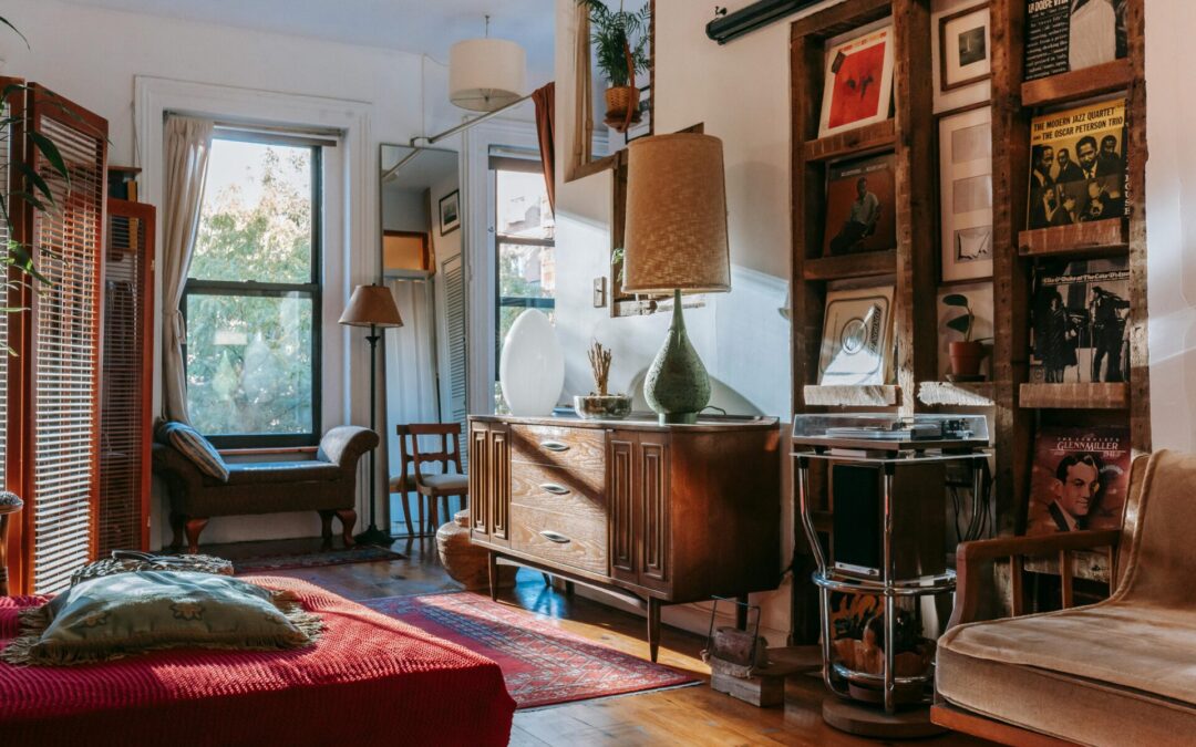 interior with lots of second-hand furniture